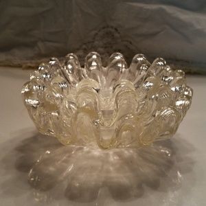 Three in one glass candy dishes deco